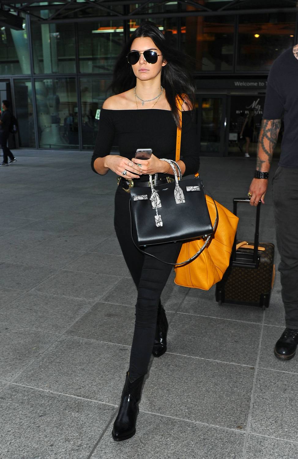 Kendall Jenner Arrives at Heathrow Airport - June 27