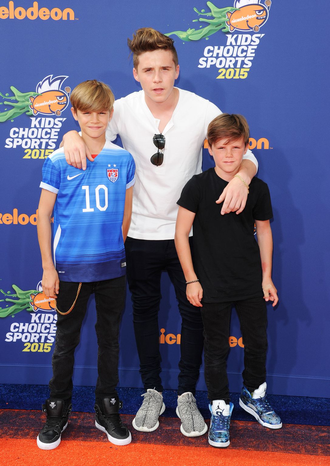Hope Solo and Beckham Brothers at 2015 Nickelodeon Kids' Choice Sports Awards - July 16