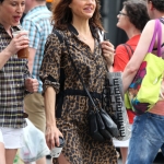 Carla Gugino and Sebastian Gutierrez Shop in West Hollywood ? July 4