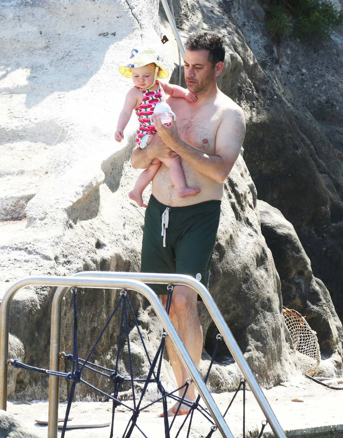 Jimmy Kimmel Vacations With His Family - July 13
