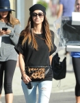 Cara Santana in West Hollywood With Her Dog - November 16