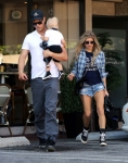 Fergie and Josh Duhamel Brings Their Son Axl Out For A Walk - November 9