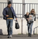 Fergie and Josh Duhamel Take Their Son Axl To Breakfast - December 27