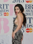 Charli XCX Reveals Side Boobs at The BRIT Awards 2015 - Feb 25