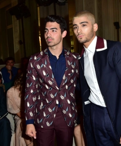 Zayn Malik and Joe Jonas at the Men’s Valentino fashion Show – June 24